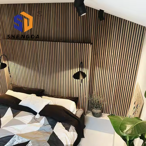 แผ่นไม้ระแนงไม้ติดผนังแผ่นไม้แผงอะคูสติกแผ่นไม้ดูดซับเสียงสำหรับสัตว์เลี้ยงแผ่นอะคูสติกแผ่นไม้ดูดซับเสียงสำหรับสัตว์เลี้ยง MDF - Product Image 3