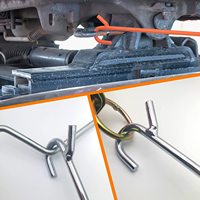 Extracteur de broche de quincaillerie de remorque en acier robuste pour semi-remorque, outil de dégagement de quincaillerie de remorque