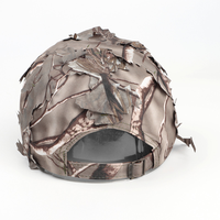 Gorra de Béisbol Estilo Americano Vintage para Campamento, Entrenamiento al Aire Libre, Camuflaje Inspirado en Hojas, Camuflaje Selva, Curvada, 100% Poliéster