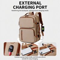 Sac à dos multifonction pour ordinateur portable, grande capacité, usage professionnel, polyester imperméable, sac universel pour voyage, séparation humide/sec