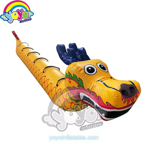 Dragon gonflable chinois style Chinatown, facile à dégonfler, sac de rangement inclus, fournitures de fête - Product Image 1