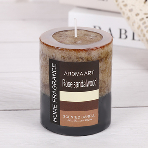 Bougies parfumées cylindriques faites à <span class=keywords><strong>la</strong></span> main, vente en gros d'éclairage d'urgence romantique sans fumée, bougies parfumées rondes pour <span class=keywords><strong>chapelle</strong></span> de mariage - Product Image 5