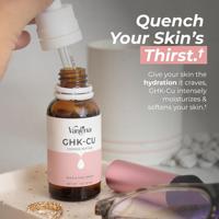 Suero Facial y para Cuello Antienvejecimiento con Péptidos de Cobre GHK-Cu y Aloe Vera, Hidratante, 1200mcg, 1oz, OEM/ODM