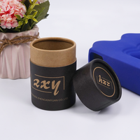 Emballage personnalisé en papier kraft cylindrique, écologique, biodégradable, pour thé, café, cosmétiques, fleurs, cadeaux, impression quadricolore