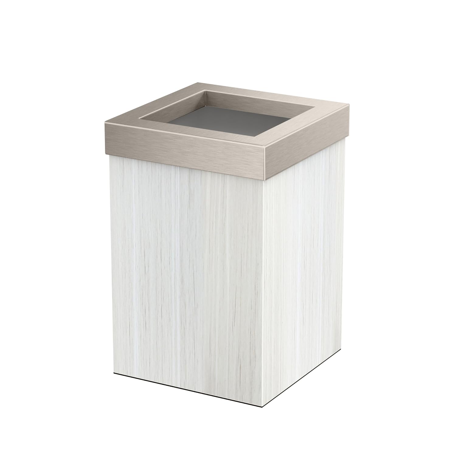Couvercle en chêne blanc et nickel satiné