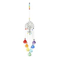 Attrape-soleil en cristal coloré, ornement suspendu symbolique de la vie, fait main par le créateur