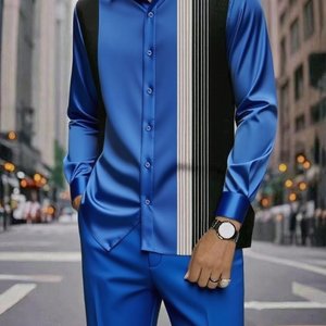 <span class=keywords><strong>Chemise</strong></span> habillée de luxe en satin pour <span class=keywords><strong>homme</strong></span>, <span class=keywords><strong>blanche</strong></span> <span class=keywords><strong>brillante</strong></span>, à manches longues, boutonnée, texture soyeuse et lisse, coupe ajustée pour événements formels et affaires - Product Image 6
