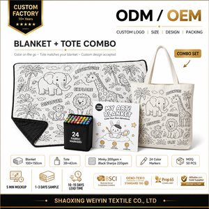 Coperta in pile sherpa con motivo floreale, 100% poliestere, per bambini, fai da te, graffiti, trapuntata, set <span class=keywords><strong>tela</strong></span> bianca e nera - Product Image 3