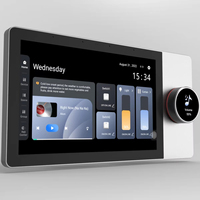 Interrupteur mural WiFi F8 8 pouces avec écran tactile LCD, panneau de commande intelligent, prise en charge Ble Zigbee Google, musique de fond, 10A