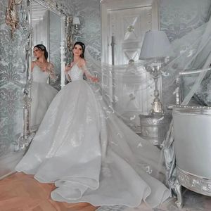 AL1606 nuevo cuello cuadrado pesado bordado cuenta encaje elegante manga larga princesa cola larga <span class=keywords><strong>Xxl</strong></span> Xxxl musulmán <span class=keywords><strong>vestido</strong></span> <span class=keywords><strong>de</strong></span> <span class=keywords><strong>novia</strong></span> <span class=keywords><strong>de</strong></span> lujo - Product Image 4