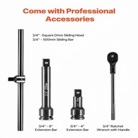 Juego de Llaves de Impacto Neumáticas de Alta Resistencia con Cabezal Torx de 3/4'', 21 Piezas, para Reparación de Automóviles