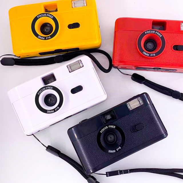 Gift Retro Digital Camera 35mm Colorful Reusable Film Camera With Flash Reloadable Film Camera