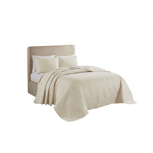 ชุดผ้าคลุมเตียงแบบกลับด้านได้ 3 ชิ้น ลายเรขาคณิต ผ้าฝ้ายเย็บลายสไตล์คลาสสิก สำหรับใช้ในบ้านทุกฤดู - Product Image 1