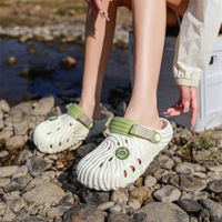 Sandales Sabots en EVA pour Femme, Forme Vague Artistique, Antidérapantes, Bout Rond, Durables, Chaussons d'Été pour Femme et Fille