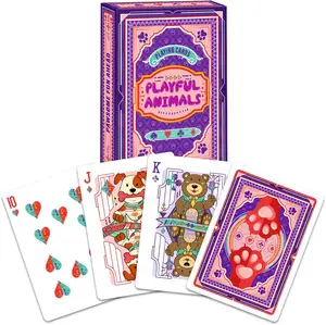 Aangepaste Logo Papieren Speelkaarten Reclame Poker Speelkaarten Set Voor Desitiny Met Papieren Dozen