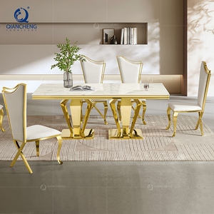 8 مقاعد طاولة طعام مطعم مخصص الرخام الطعام غرفة tabels و طقم كراسي - Product Image 2