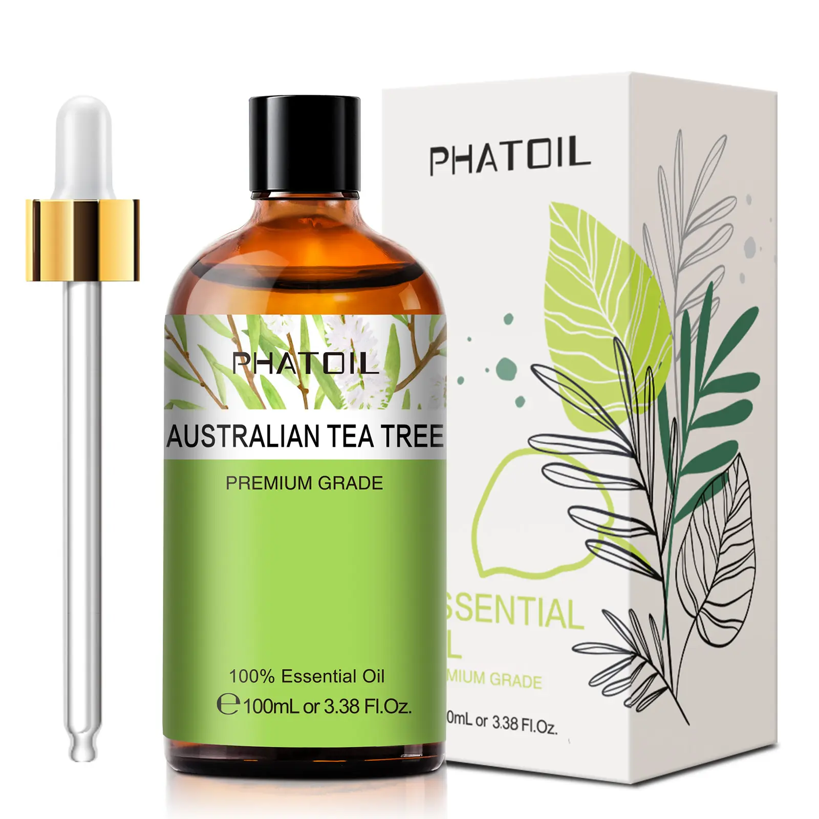 100ML Ekstrak Tanaman OEM Label Pribadi Minyak Esensial Pohon Teh Australia untuk Penyebar Aroma