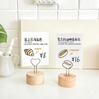 Support de table en bois personnalisé pour mémos, photos et cartes de nom – Idéal pour restaurants et mariages (vente en gros)