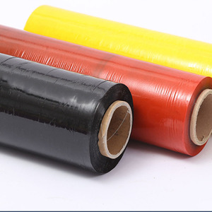 Envoltura elástica negra transparente Envoltura móvil Rollo de plástico Embalaje Envoltura manual Rollo de película elástica para embalaje - Product Image 5