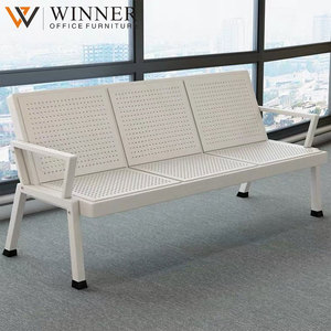 Chaise d'attente en métal à 3 places pour hôpital, clinique, aéroport, salle d'attente, banque - Product Image 3