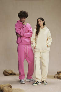 Fabricants de sweats à capuche unisexes surdimensionnés en coton lourd 100% personnalisables, sweats à capuche et sweat-shirts pour hommes, sweats à capuche personnalisés avec impression en relief - Product Image 3