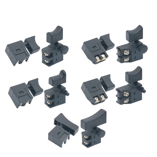 1PCS 12A 250V Electric Drill Control Switch Cordless Trigger Switch for Power Tools Electric Drill Switch FA6-12*2B