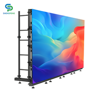 Светодиодный экран Shengpeng P3.91 для наружного применения, бесшовный, 500x1000 мм, для сценического фона и лифтов
