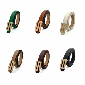 Men Fashion Letter Leather Belts Female Causal Jeans Clothing Belts New Pin Leather Bets