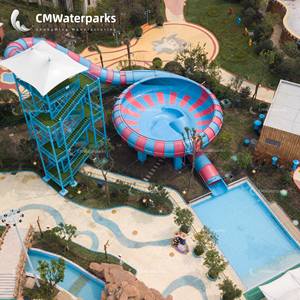Toboggan aquatique géant Cmwaterparks, toboggan Super Bowl, <span class=keywords><strong>parc</strong></span> aquatique en fibre de verre pour <span class=keywords><strong>parc</strong></span> <span class=keywords><strong>d</strong></span>'<span class=keywords><strong>attractions</strong></span> commercial - Product Image 1