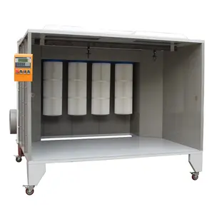 Manual Powder Coating Spray Paint Booth with Filter Recycling