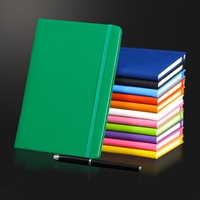 Libretas Personalizadas al por Mayor con Logotipo, A5, con Correa Elástica, Portaplumas, de Cuero PU, Tapa Dura, con Logotipo