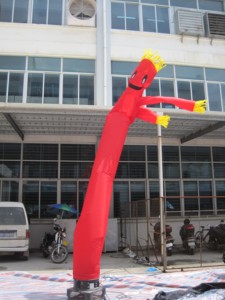 Muñeco Inflable Publicitario Rojo con Ventilador Incorporado, 3.6m de Altura, Impermeable, Alimentación por Enchufe, Fácil Instalación, Logotipo Personalizado, Impresión Digital - Product Image 2