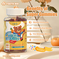 Offre Spéciale : Gommes Multivitaminées aux Fruits pour Enfants – Supplément de Vitamines C et B12 pour le Soutien du Système Immunitaire et la Santé Cérébrale – Disponible