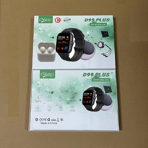 Montre connectée populaire D99 Plus, ensemble 11-en-1 : montre, écouteurs, mini-haut-parleur, câble téléphonique pour smartwatch <span class=keywords><strong>avec</strong></span> 7 bracelets - Product Image 1