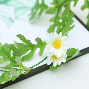 ดอกเดซี่ไวน์ประดิษฐ์ ดอกไม้ผ้าไหม ใช้ซ้ำได้ ตกแต่งผนังงานแต่งงานในร่ม สีชมพู สีส้ม สีแดงกุหลาบ สีฟ้า สีขาว สีชมพูอ่อน - Product Image 3