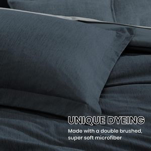 Kích thước đầy đủ <span class=keywords><strong>Comforter</strong></span> Set, màu xanh hải quân bedding <span class=keywords><strong>Comforter</strong></span> Bộ đầy đủ 7 miếng với <span class=keywords><strong>Comforter</strong></span>, tấm, vỏ gối & shams - Product Image 5
