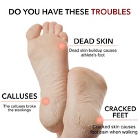 Râpe à pied double face en verre nano Lime à talon Dissolvant de callosités de la peau morte Exfoliant Pédicure Soins des pieds Lime à pied Accessoires
