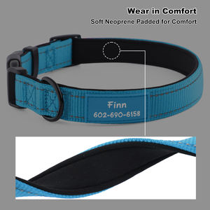 תג שם ריק לצווארון כלב עם חריטה אישית של לוגו בהדפסת UV, תגית גומי ריקה נגד אובדן, שרשרת לחיות מחמד עם תג שם ריק - Product Image 2