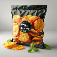 Sachets Doypack 50g Recyclables et Écologiques pour Chips de Pommes de Terre avec Impression Héliogravure et Soudure Arrière pour Expédition Express