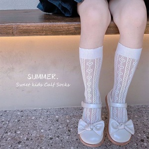 Lolita Knee <b>Socks</b> White Black Cotton Breathable Women's <b>Long</b> <b>Socks</b> Sweet Style - Product Image 2