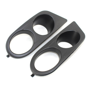 Bmw E46 M3 Dual Fog Light Bezels 2001 2006 Glossy Black <b>Abs</b> Plastic Bumper Lower Grille Trim Cover - Product Image 4