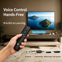 Control Remoto por Voz con Botones de Silicona de 16 Teclas RCT5016, Fabricado por JCXK OEM ODM, con IR y BLE para Android Box