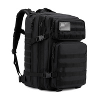 Sac à dos tactique de fitness imperméable Oxford de grande capacité 45L, sac à dos tactique de randonnée de qualité supérieure Molle