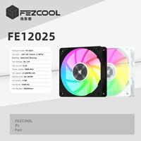 Ventilateur CPU FEZCOOL FE12025, ventilateur de serveur, radiateur CPU 120 mm, 4 broches PWM, cuivre et aluminium, silencieux, roulement fluide, système de refroidissement pour PC de jeu