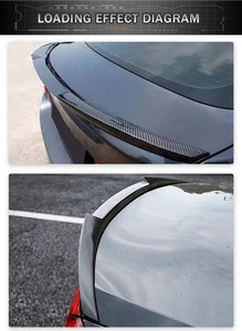 Aileron de coffre en Fiber de carbone sec arrière Style PSM pour Audi A5 S5 RS5 B9 coupé 2017 matériau de toit à pont unique - Product Image 2