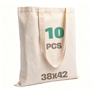 Custom logo Blank Long Handles Tote <b>Bags</b> Eco Washable Fabric Cotton Canvas Shoulder Shopping <b>Bag</b> - Product Image 2