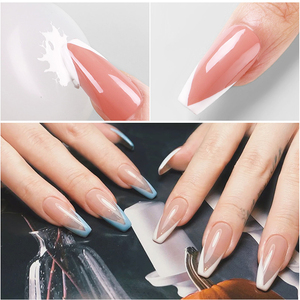 Misscheering Aurora couleur clair gelée <span class=keywords><strong>Silicone</strong></span> <span class=keywords><strong>Nail</strong></span> <span class=keywords><strong>Art</strong></span> Stamper avec strass 3.8cm ongles timbre outils d'estampage pour ongles français - Product Image 3