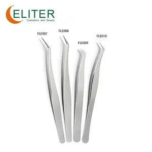 ELITER 뜨거운 판매 속눈썹 핀셋 사용자 정의 로고 속눈썹 핀셋 새로운 디자인 속눈썹 핀셋 키트