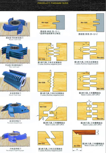 Cortador de perfil LIVTER para la fabricación de marcos de puertas, cortador moldeador de husillo, 2 unids/set con cortador TCT para gabinete - Product Image 4