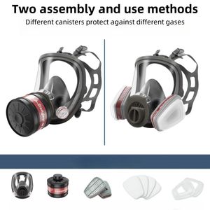 <span class=keywords><strong>Masque</strong></span> <span class=keywords><strong>à</strong></span> <span class=keywords><strong>gaz</strong></span> intégral en vente directe d'usine, résistant aux produits nucléaires et chimiques, avec filtre <span class=keywords><strong>à</strong></span> charbon actif, fabriqué en silicone durable - Product Image 4